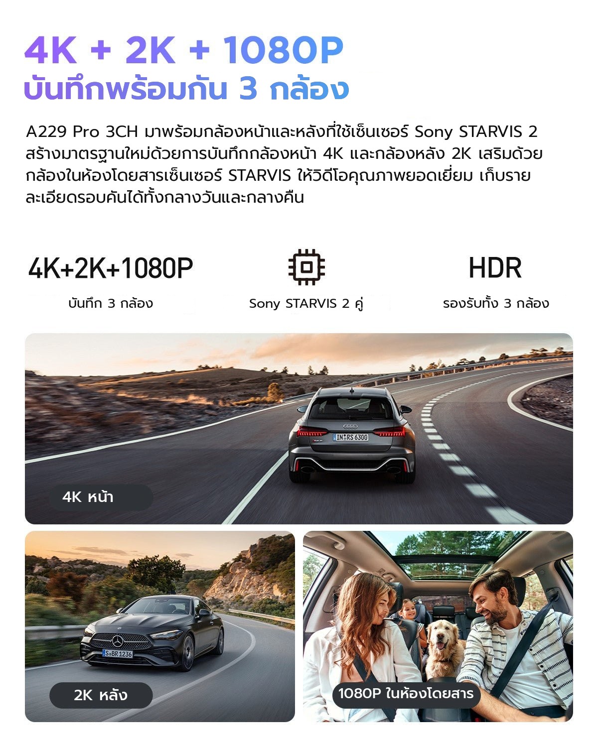 VIOFO A229 Pro 3CH ภาพที่ 2