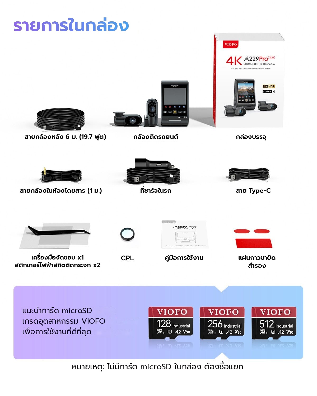 VIOFO A229 Pro 3CH ภาพที่ 9